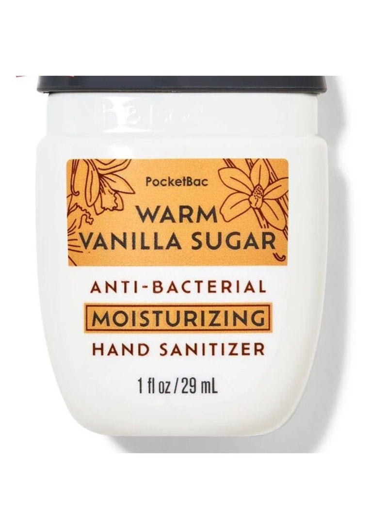 باث آند بودي وركس Warm Vanilla Sugar PocketBac Moisturizing Hand Sanitizer 29ml - Image 2